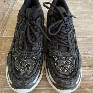 Jessica Simpson Speedey 2 gray sparkle Shoe Sneakers women size 8